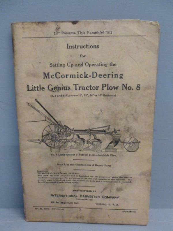lot 273 image: Vintage Manual