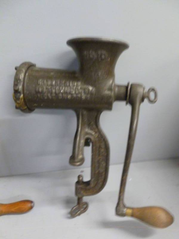 lot 352 image: Vintage Meat Grinders