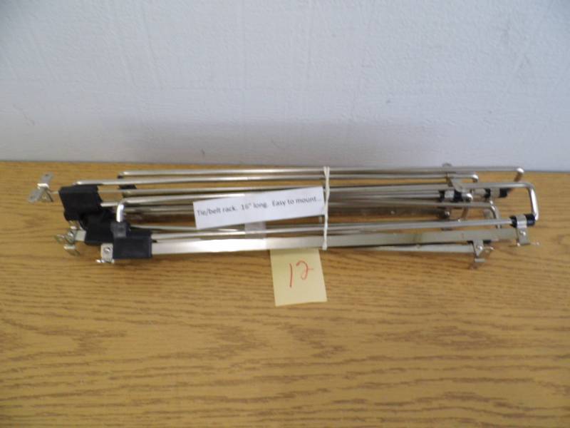 lot 12 image: Tie  Belt Rack