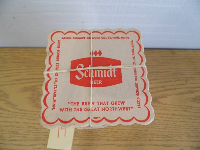 lot 14 image: Schmidt Beer Coasters
