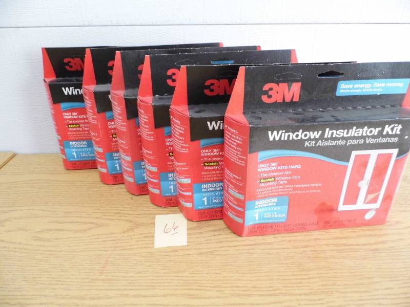 lot 66 image: Lot of 56 - 3M Window Insulator Kits