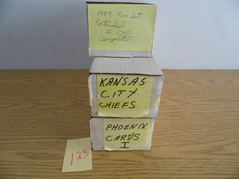 lot 123 image: 3 Boxes NFL Cards