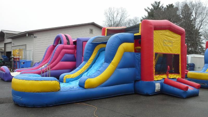 lot 23 image: 15 X 28 Water Slide Combo 4 in 1