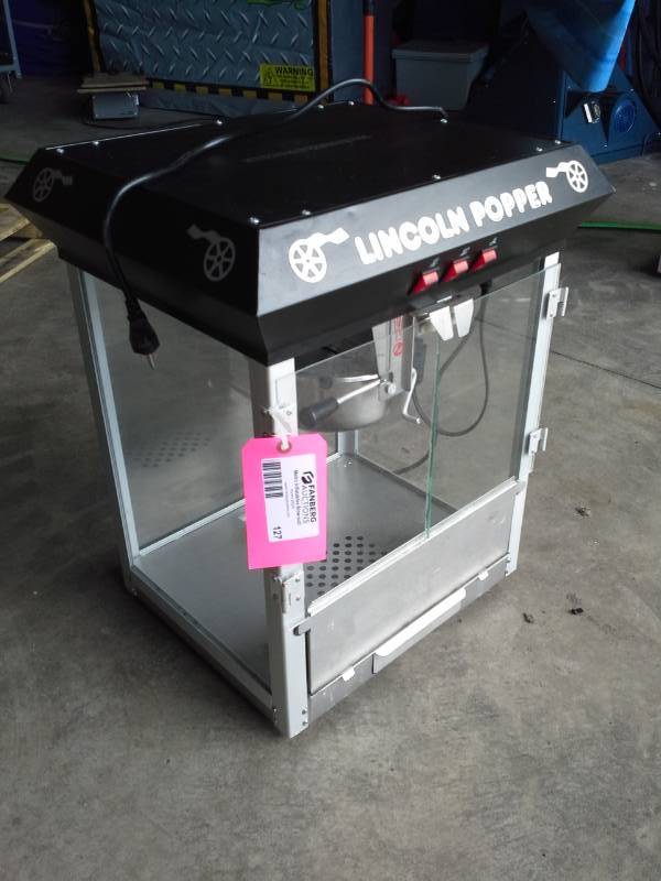 lot 127 image: Lincoln Popper 6 ounce Popcorn Machine Still New