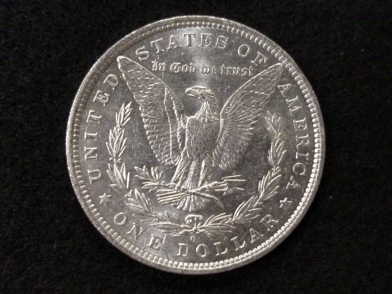 lot 8 image: 1882 O MS Morgan Silver Dollar...