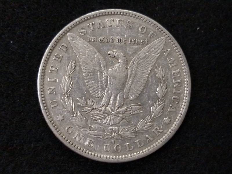 lot 16 image: 1890 S Morgan Silver Dollar...