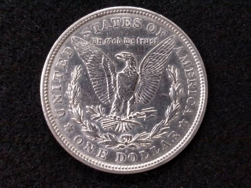 lot 26 image: 1921 D Morgan Silver Dollar...