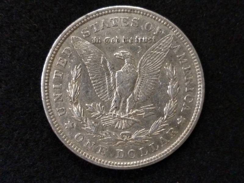 lot 27 image: 1921 D Morgan Silver Dollar...