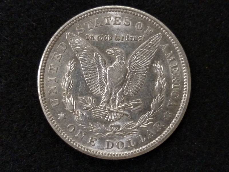 lot 28 image: 1921 D Morgan Silver Dollar...