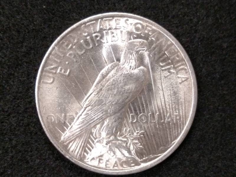 lot 44 image: 1923 Peace Silver Dollar...