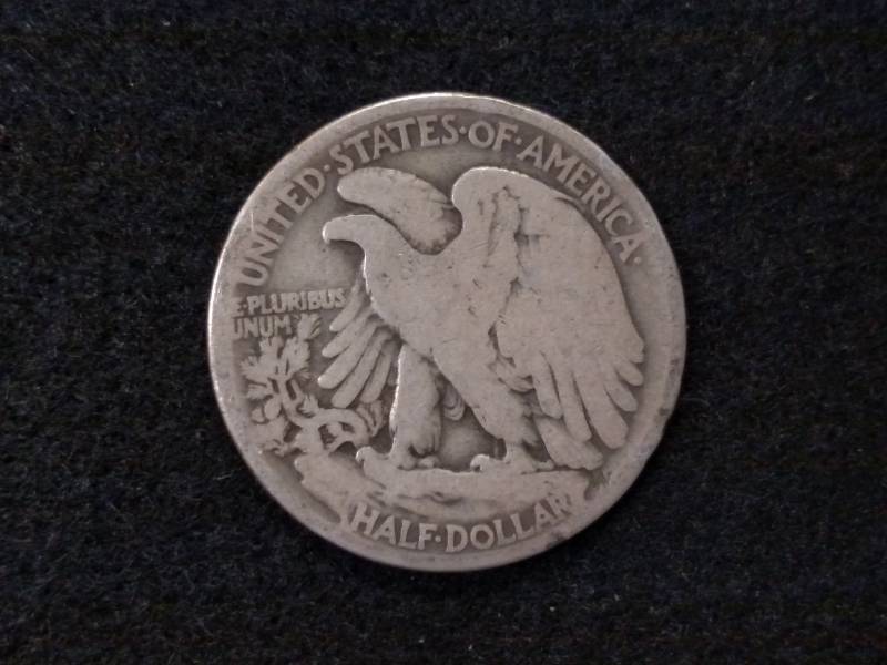 lot 56 image: 1917 Walking Liberty Silver Half Do...