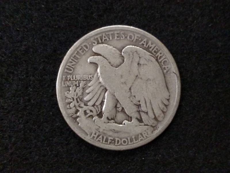lot 58 image: 1934 D Walking Liberty Silver Half ...