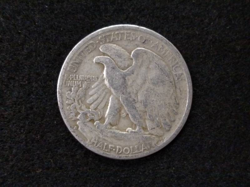 lot 60 image: 1935 S Walking Liberty Silver Half ...