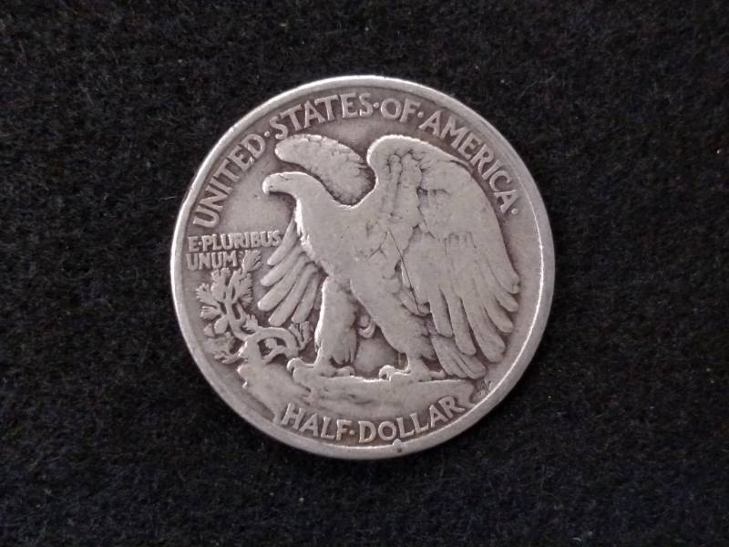 lot 61 image: 1936 Walking Liberty Silver Half Do...