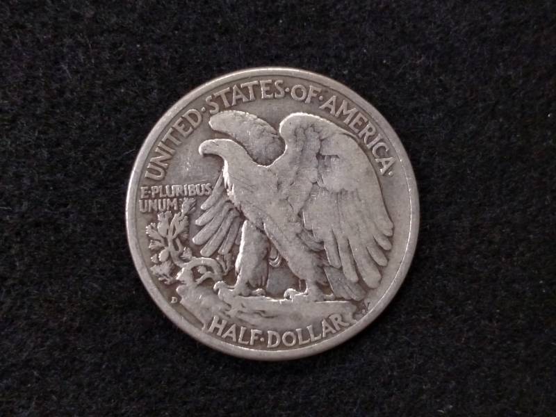 lot 65 image: 1939 D Walking Liberty Silver Half ...