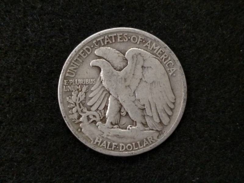 lot 66 image: 1939 S Walking Liberty Silver Half ...