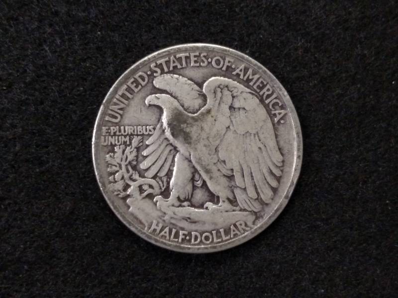 lot 71 image: 1942 Walking Liberty Silver Half Do...