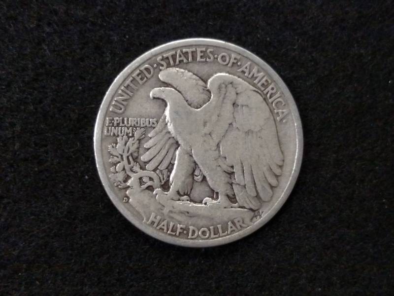 lot 73 image: 1942 D Walking Liberty Silver Half ...