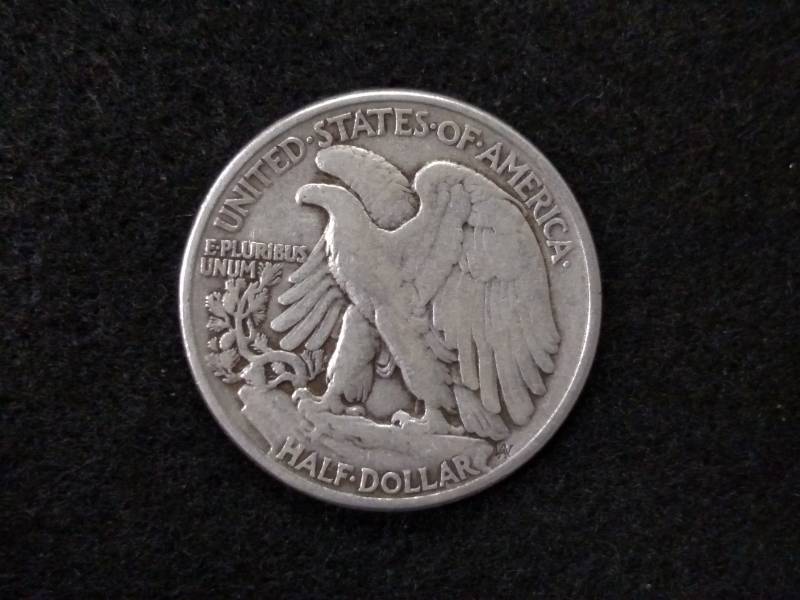 lot 74 image: 1943 Walking Liberty Silver Half Do...