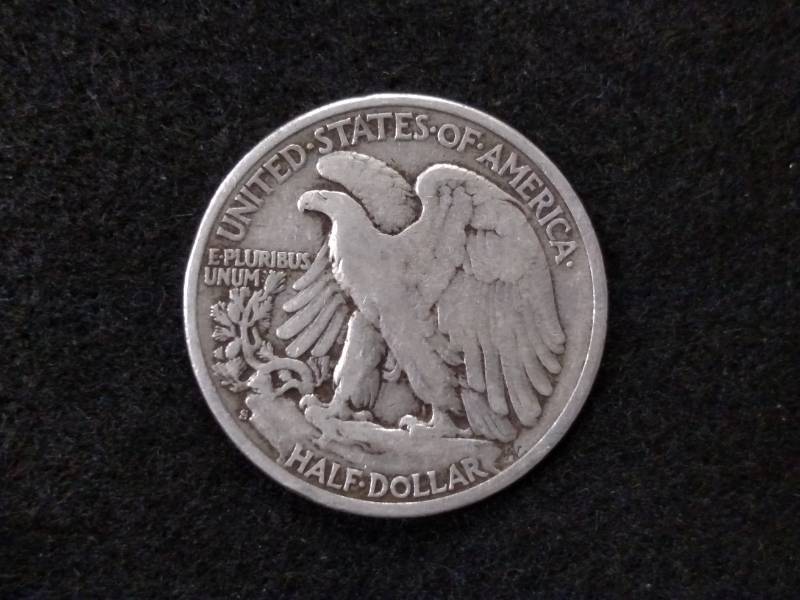 lot 77 image: 1943 S Walking Liberty Silver Half ...