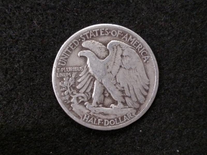 lot 82 image: 1945 D Walking Liberty Silver Half ...