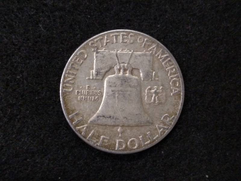 lot 84 image: 1949 Franklin Silver Half Dollar...