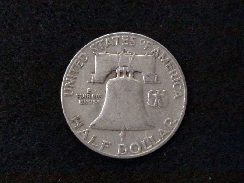 lot 88 image: 1953 D Franklin Silver Half Dollar...