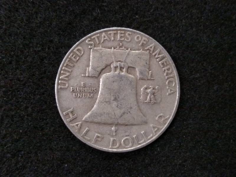 lot 93 image: 1959 D Franklin Silver Half Dollar...