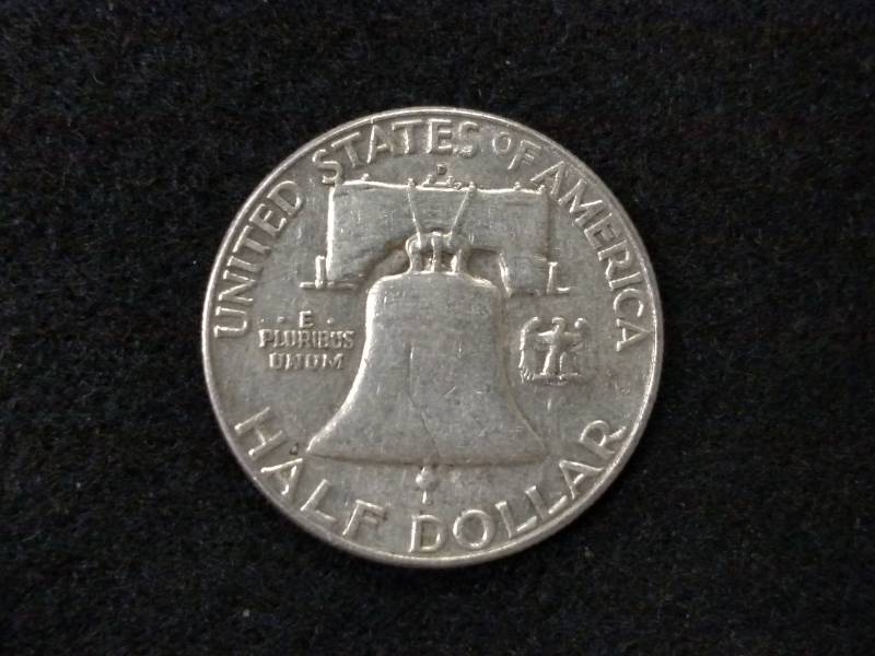 lot 95 image: 1961 D Franklin Silver Half Dollar...