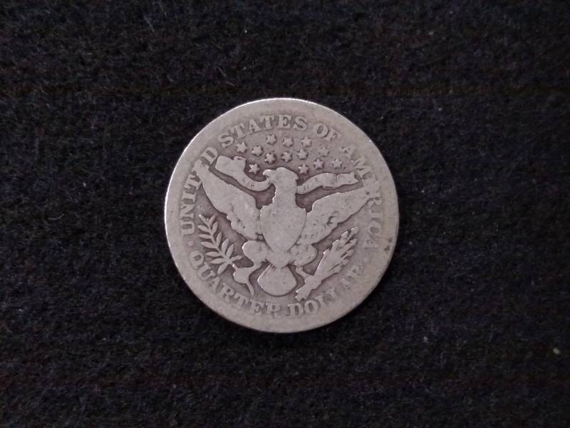 lot 102 image: 1901 Barber Silver Quarter...
