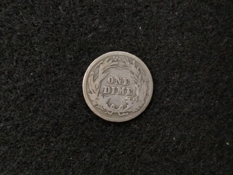 lot 111 image: 1906 Barber Silver Dime...