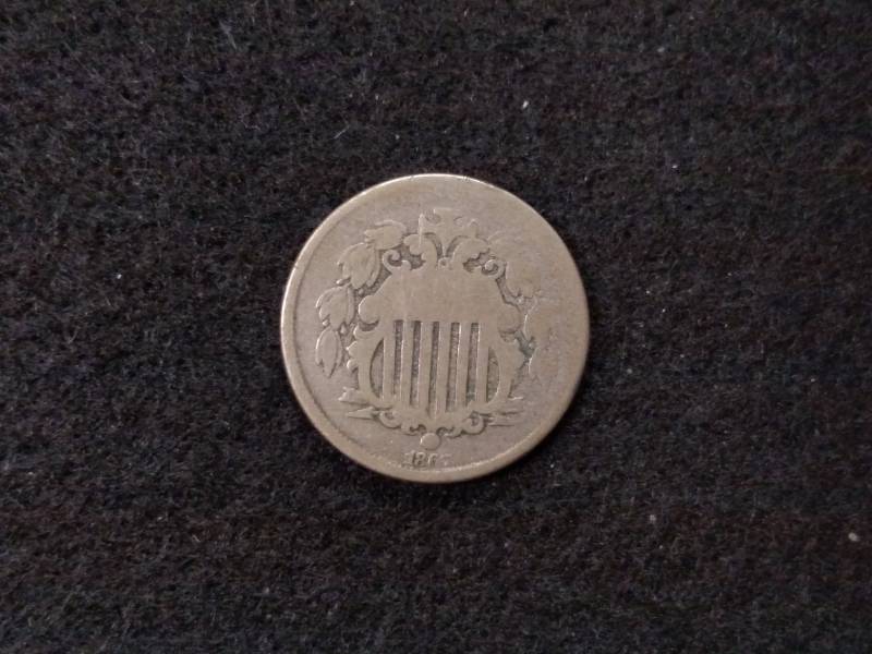lot 113 image: 1867 Sheild Nickel...