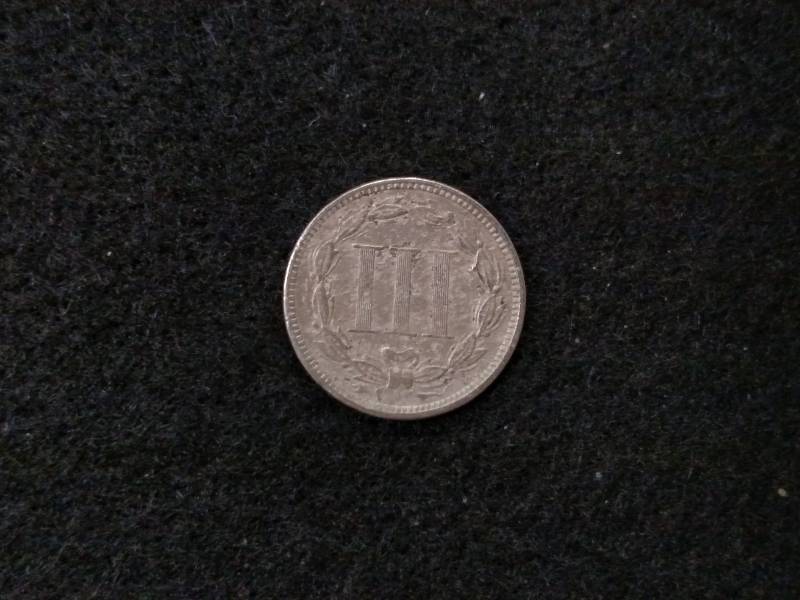 lot 114 image: 1868 Three Cent Nickel...