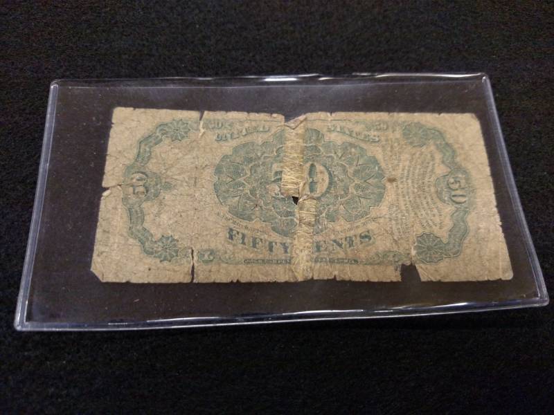 lot 135 image: 1875 Fifty Cents Fractional Currenc...