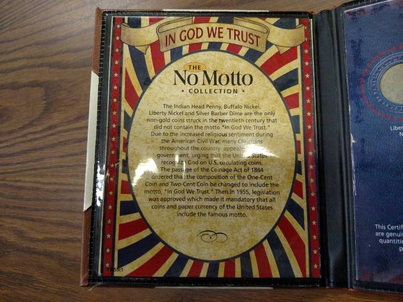 lot 140 image: The No Motto Coin Collection...