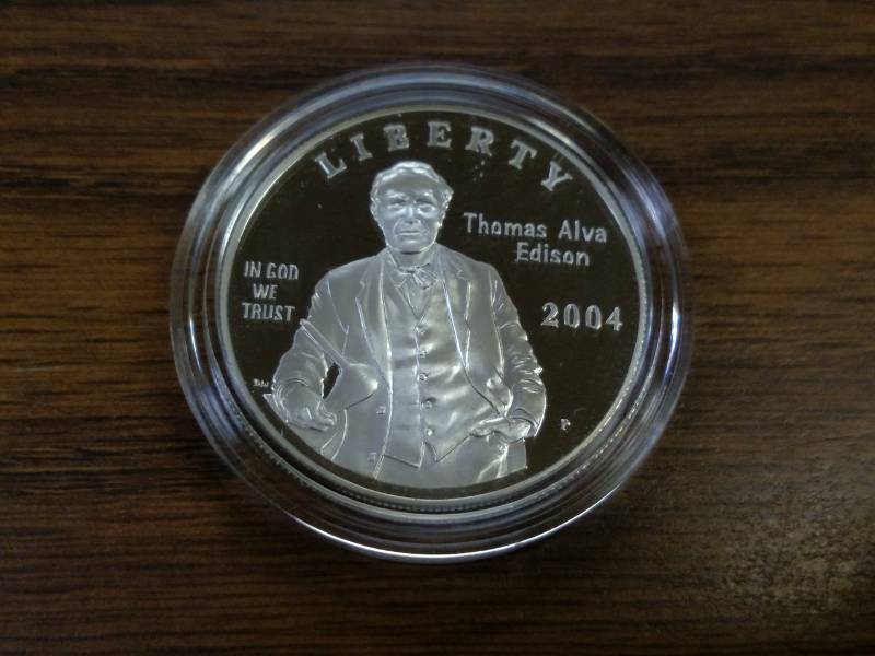 lot 144 image: 2004 Thomas Alva Edison Proof Comme...