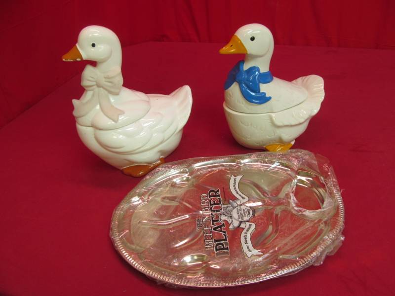 vintage goose and gander cookie jars