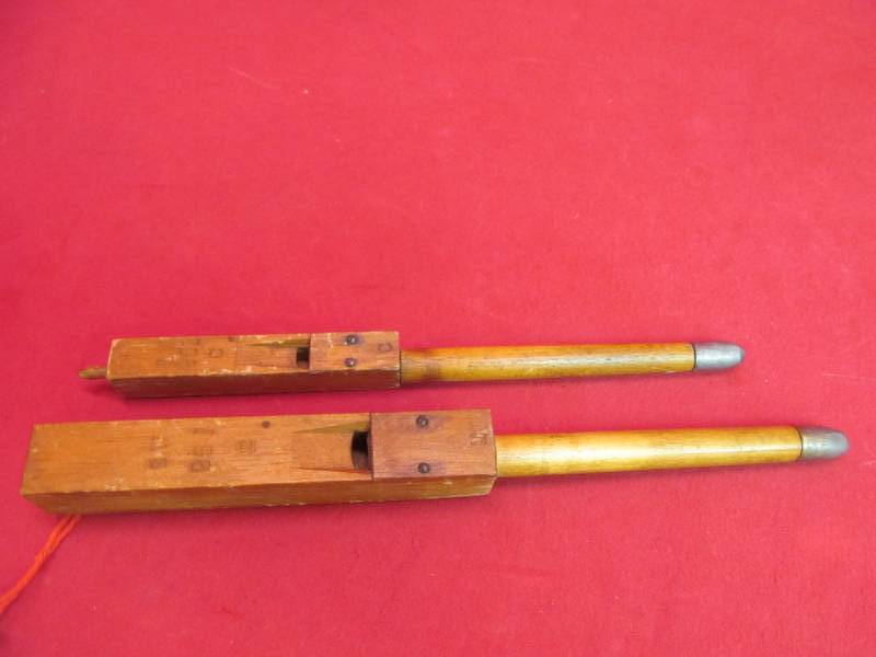 Antique wooden organ pipes