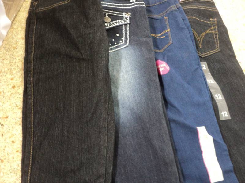 lot 132 image: 4 pairs jeans size 12 girls...