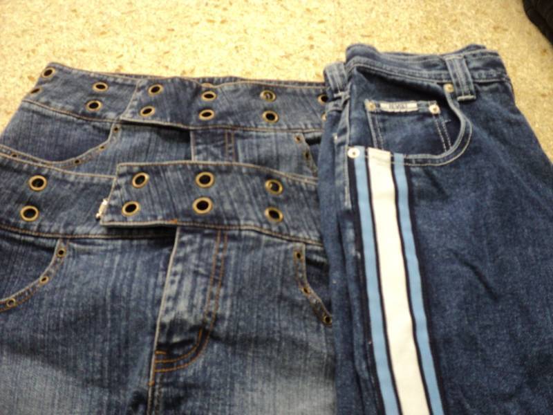 lot 147 image: 2 Pair Shorts, 1 pair Jeans size 8...