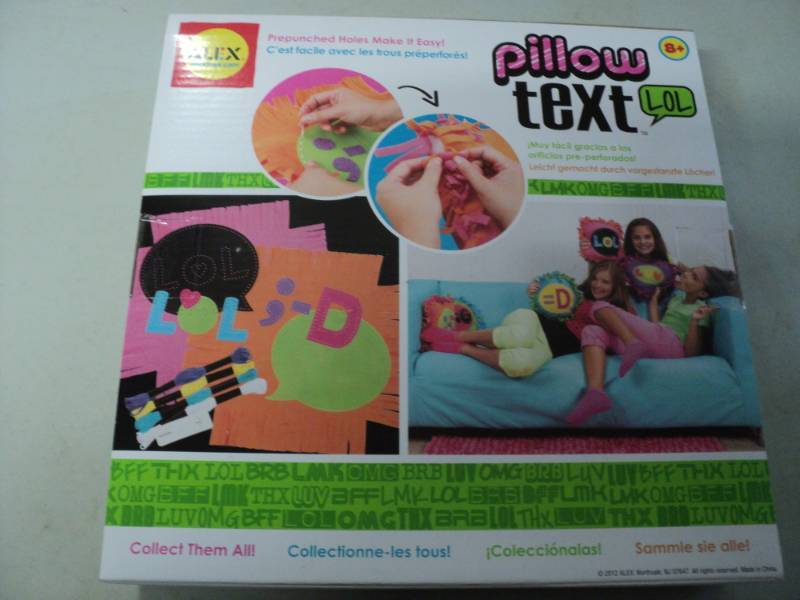 lot 10 image: Pillow Text...