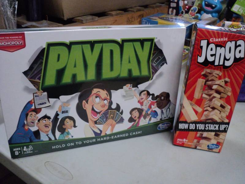 lot 23 image: PayDay Game and Jenga...