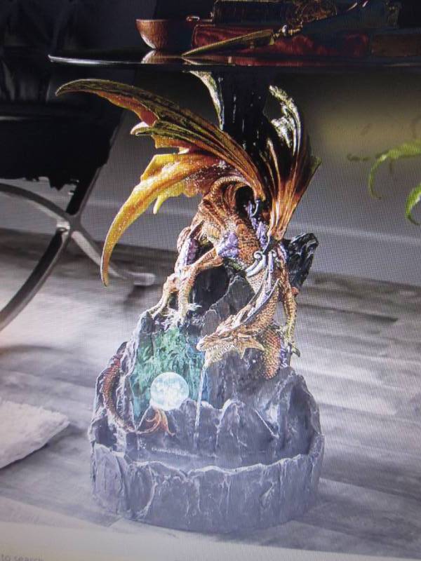 lot 4 image: Dragon Fountain Table open box, no ...