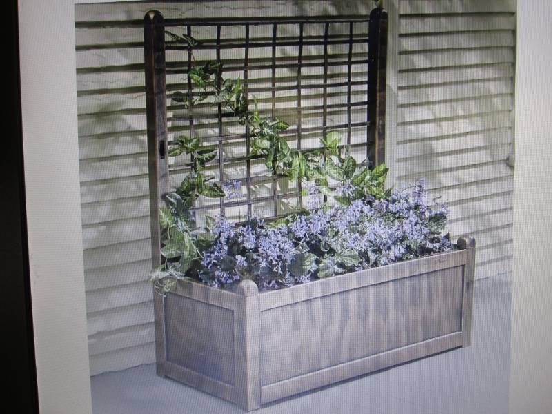 lot 22 image: Large Trellis Planter open box Reta...
