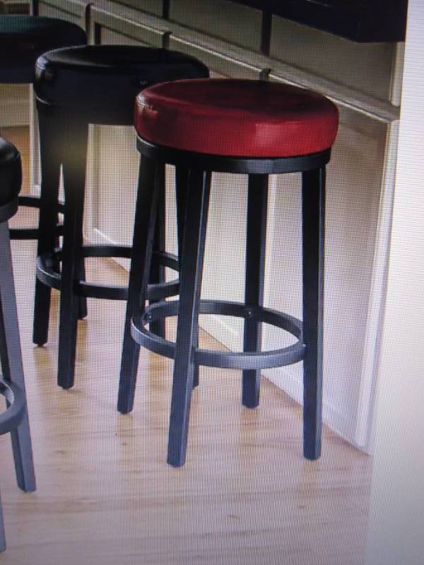 lot 44 image: Hudson Swivel Stool open box Bar He...