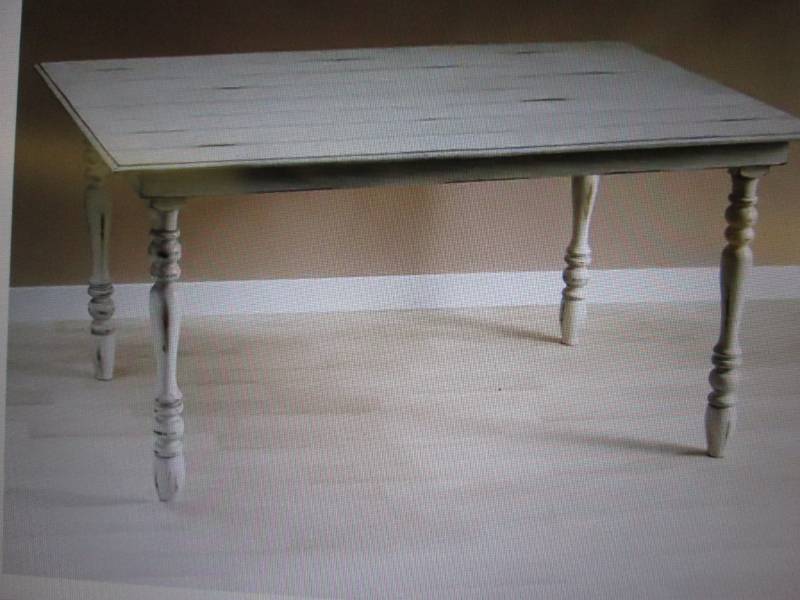 lot 56 image: Ellis Farmhouse Table open box Reta...