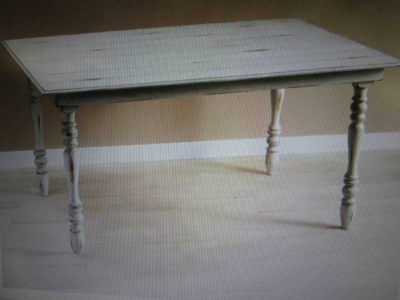 lot 57 image: Ellis Farmhouse Table open box Reta...