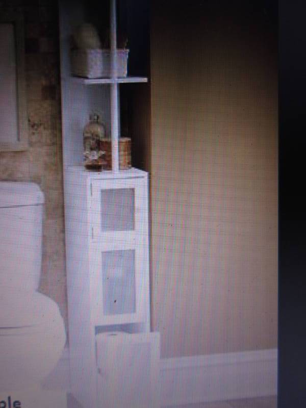 lot 87 image: Bath Thin Man Storage - White open ...