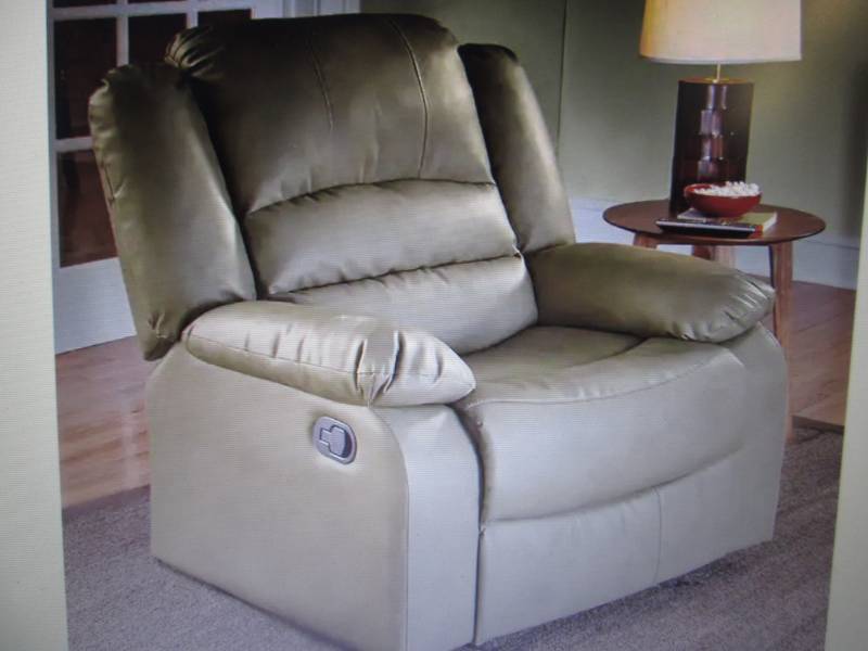 lot 97 image: Overstuffed Recliner open box Retai...
