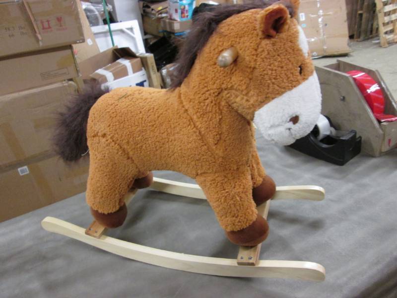 lot 110 image: Plush Rocking Horse with Sound ...